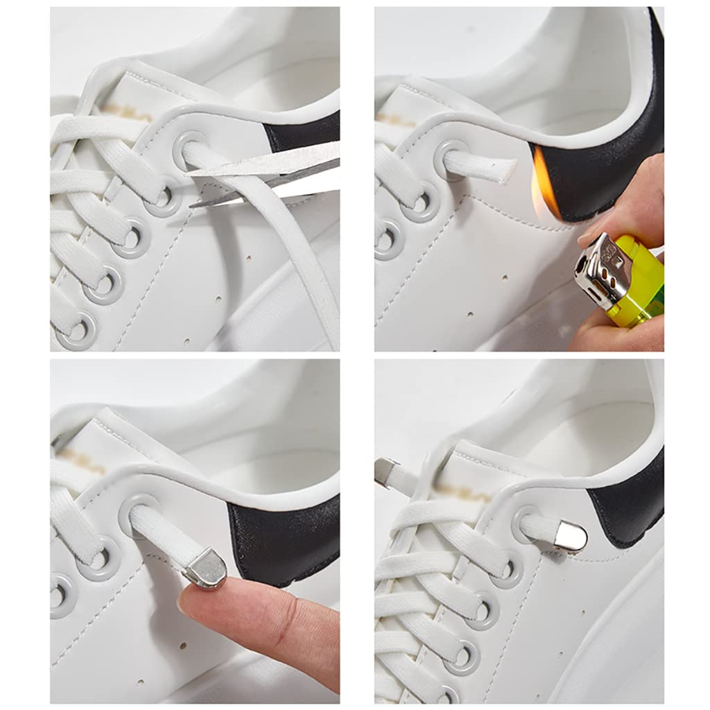 lacci delle scarpe elasticizzati Lacci for scarpe, lacci elastici senza nodi, lacci larghi 8 mm for scarpe da ginnastica, lacci for scarpe senza nodi con blocco in metallo, lacci elastici comodi senza