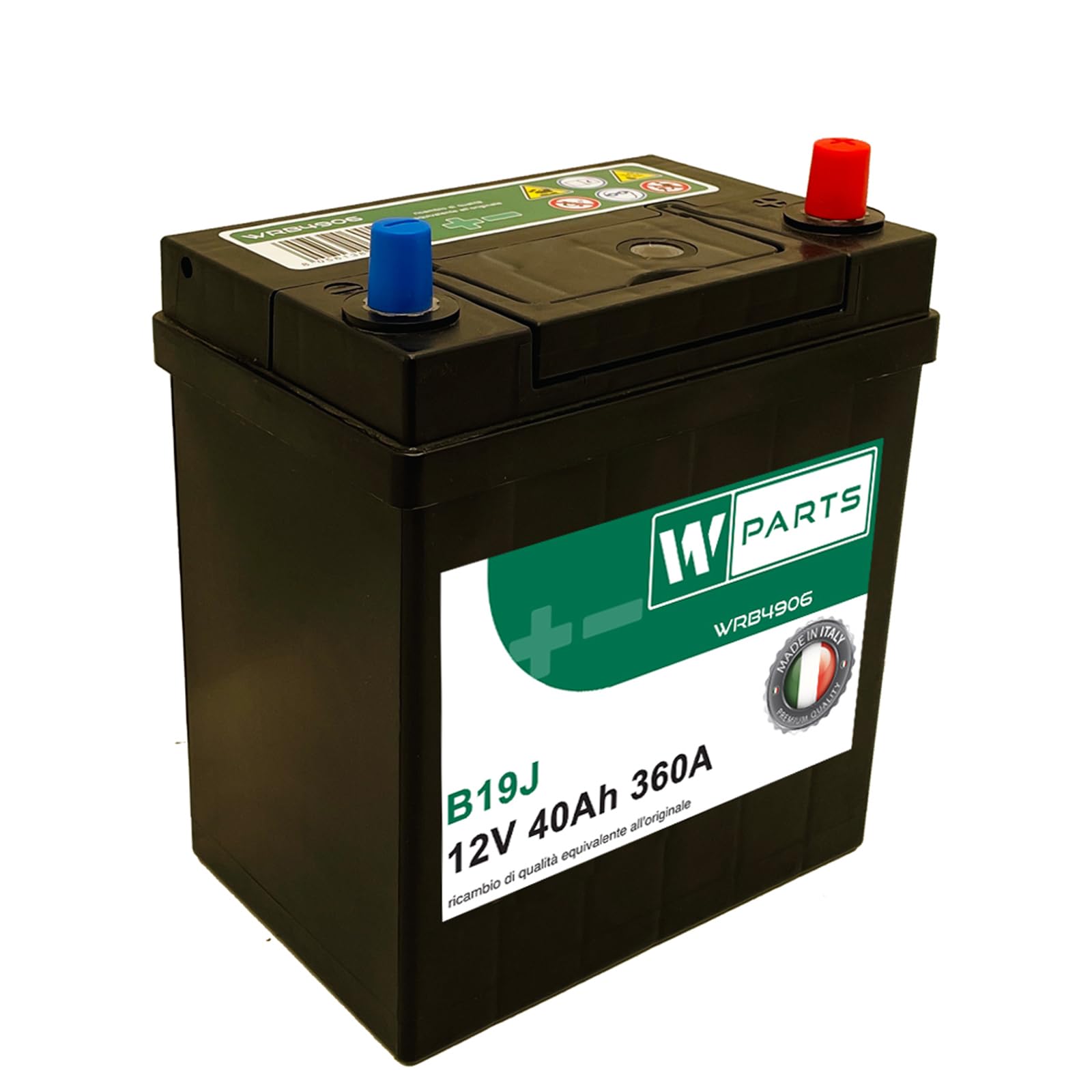 BATTERIA AUTO 40 Ah 360 A EN spunto Positivo a Destra Poli Piccoli