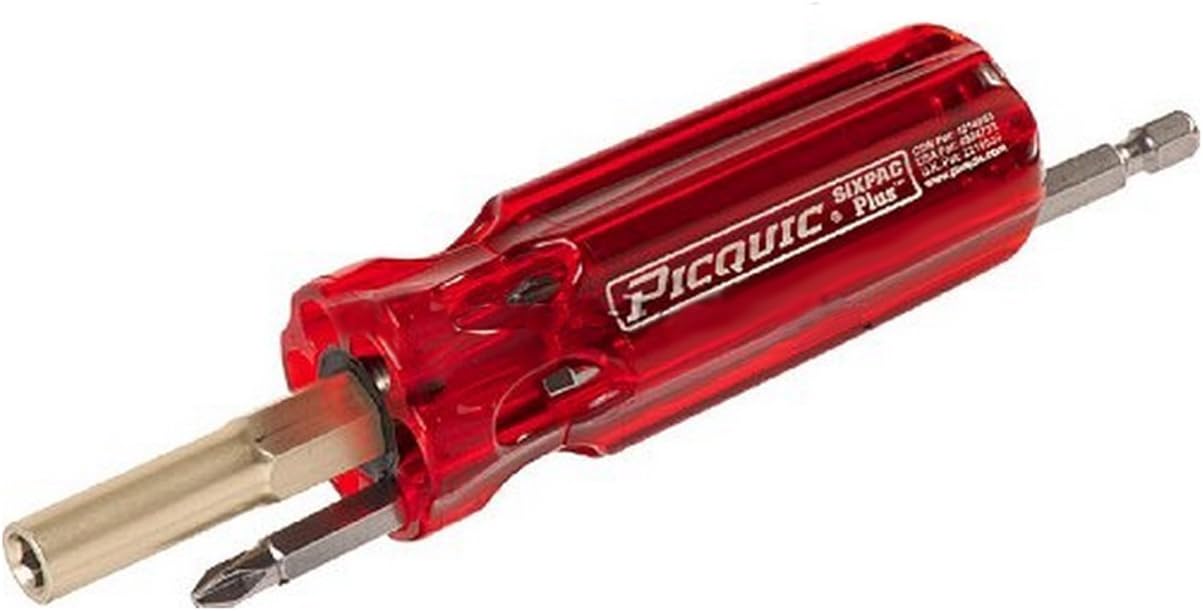 Picquic X-7 Sixpac Plus Multi-Bit Screwdriver (Assorted Colors)