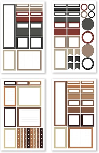 Miniatura 3 de Rongrong Calcomanías para planificador, libro de otoño e invierno, caja funcional para calendarios, diarios que elevan la funcionalidad de tu