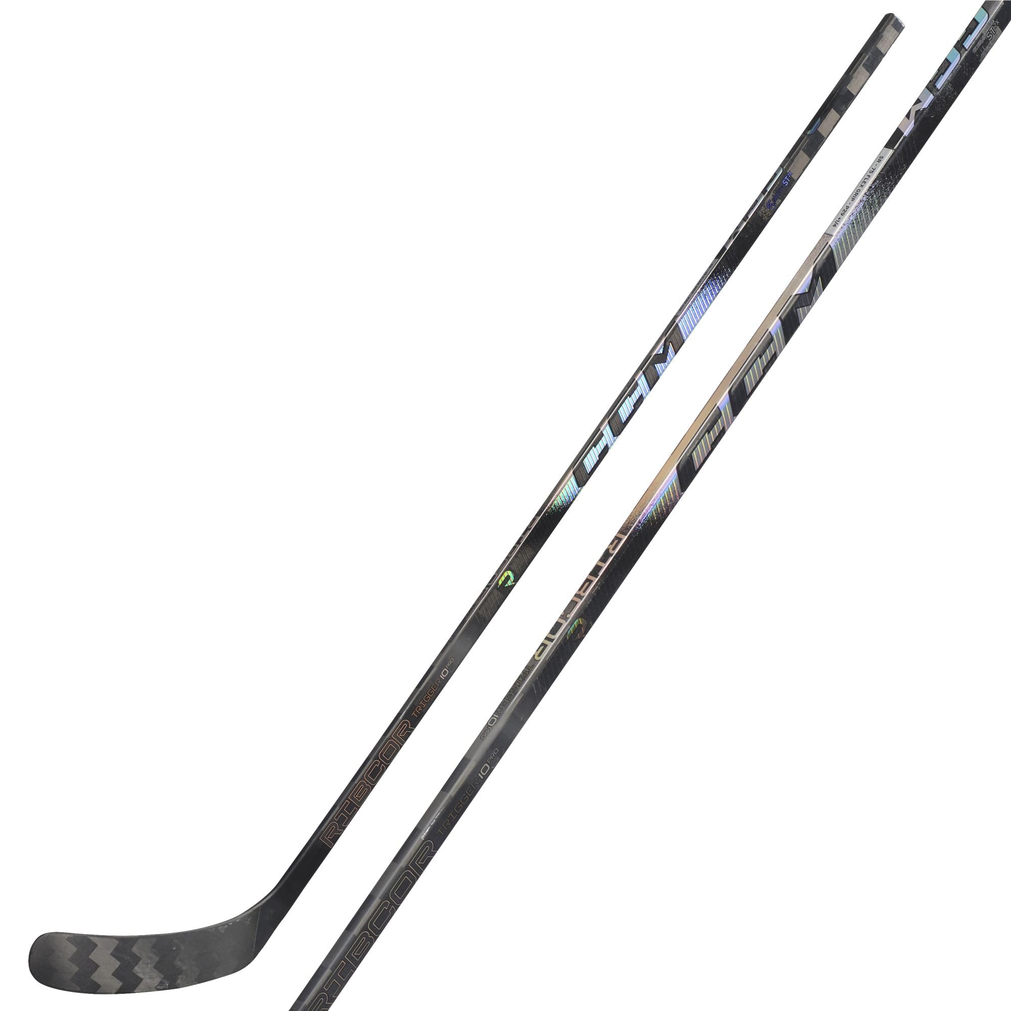 CCM Ribcor Trigger 10 Pro Crosse de hockey sur glace intermédiaire Chrome