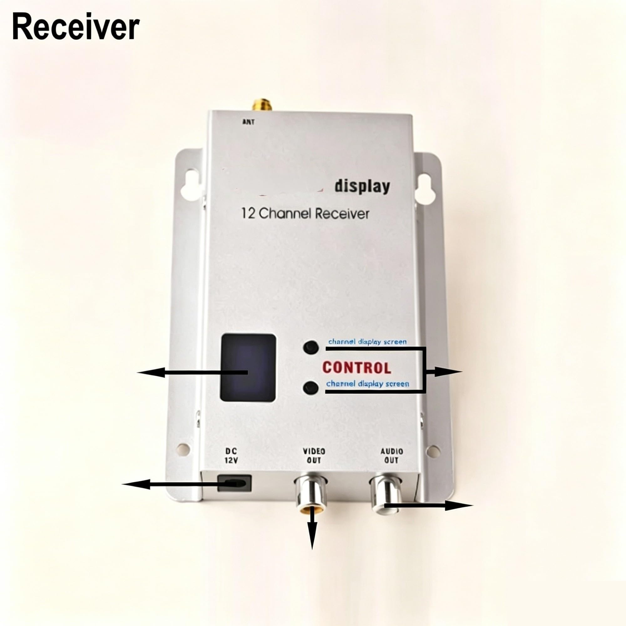 2.4G 1W 12CH Wireless AV Transmitter Receiver per Drone FPV