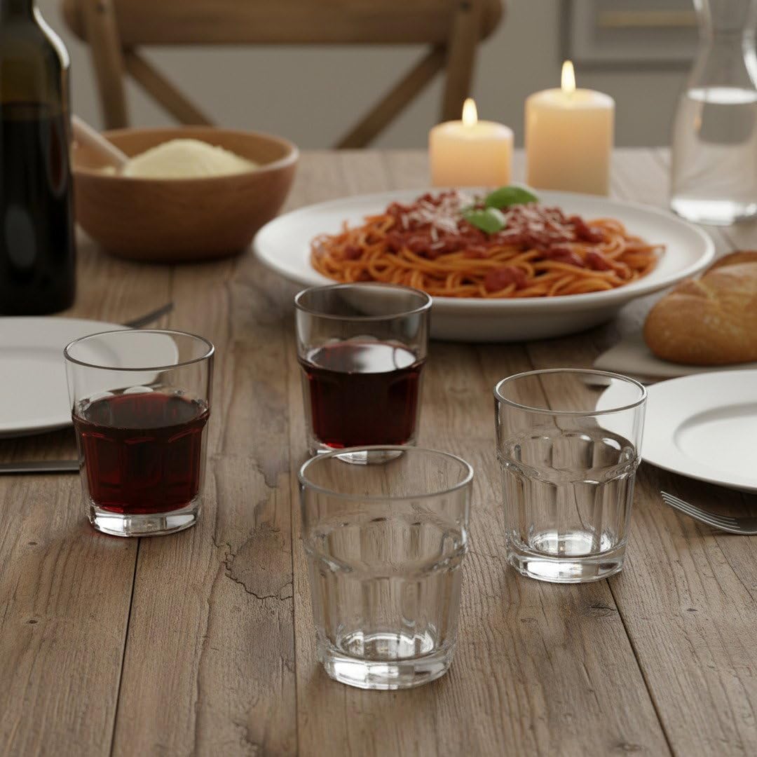 Vino da Tavola Weinglas ohne Stiel und stapelbar, 4-teiliges Set