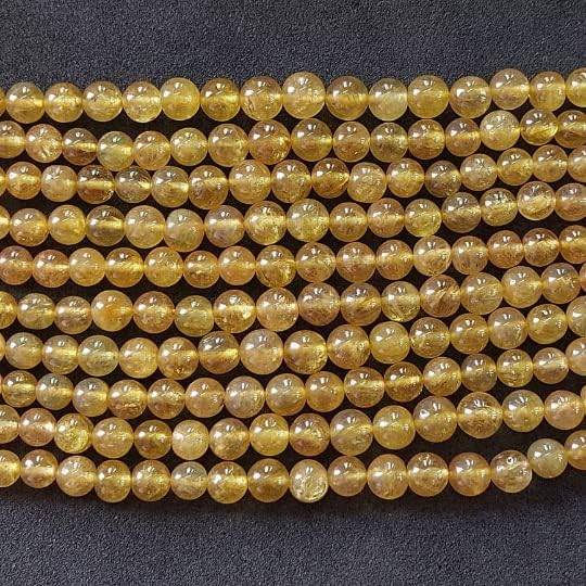 Miniatura 7 de Krishiv Exports - Cuentas redondas lisas de zafiro amarillo de 5 a 0.236 in, cuentas redondas de zafiro amarillo, cuentas redondas lisas de zafiro,