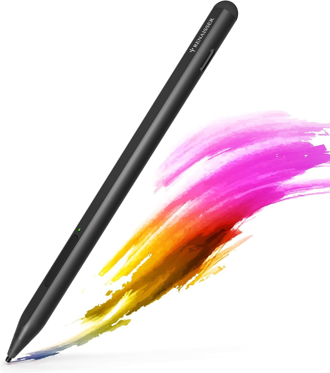 RENAISSER Raphael 520C Stylus Pen for Surface, USB-C Charging, Designed in Houston, Made in Taiwan, 4096 Pressure Sensitivity, Match Surface Pro 9 & Pro 8/Laptop 5, Magnetic Attachment