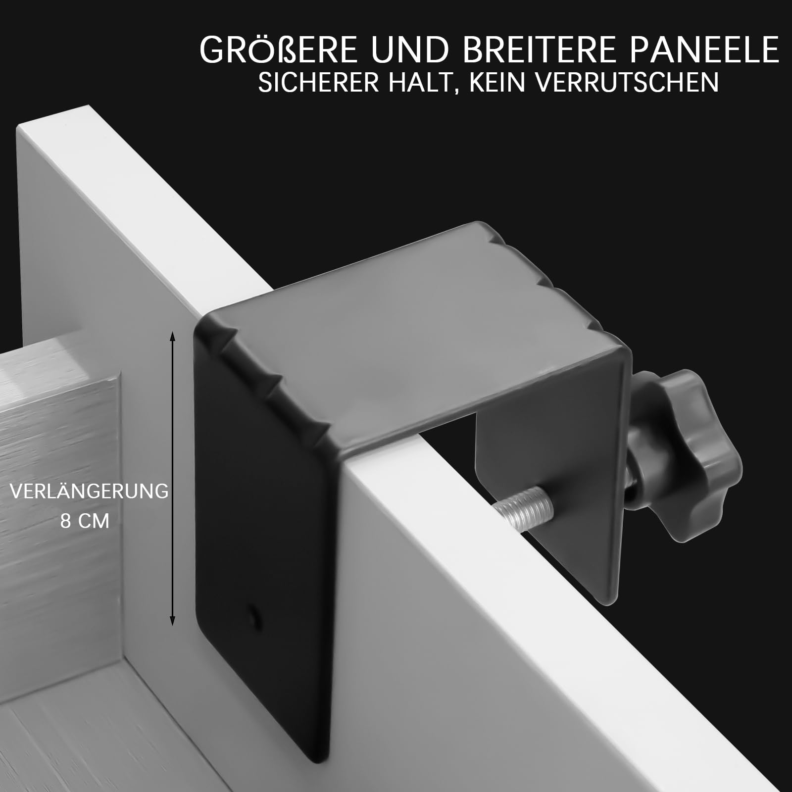 8er Set verstellbare C-Zwingen für Schweißen und Holzarbeiten | Schraubklemmen zum Fixieren von Werkstücken an Tisch, Werkbank, Schublade und Möbeln – für Montage und Reparatur