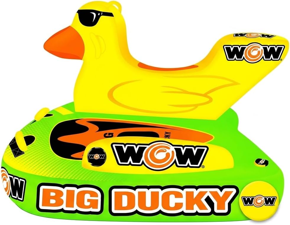 WOW Sports Ducky Towable Deck Tube for Boating 1-5 Person Options