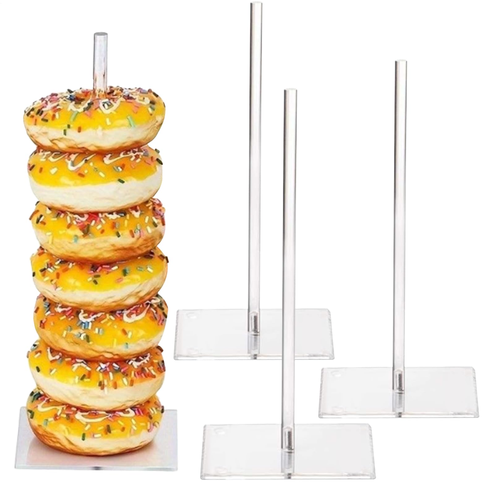 Torre acrílica de nivel premium para exhibición de postres en banquetes
