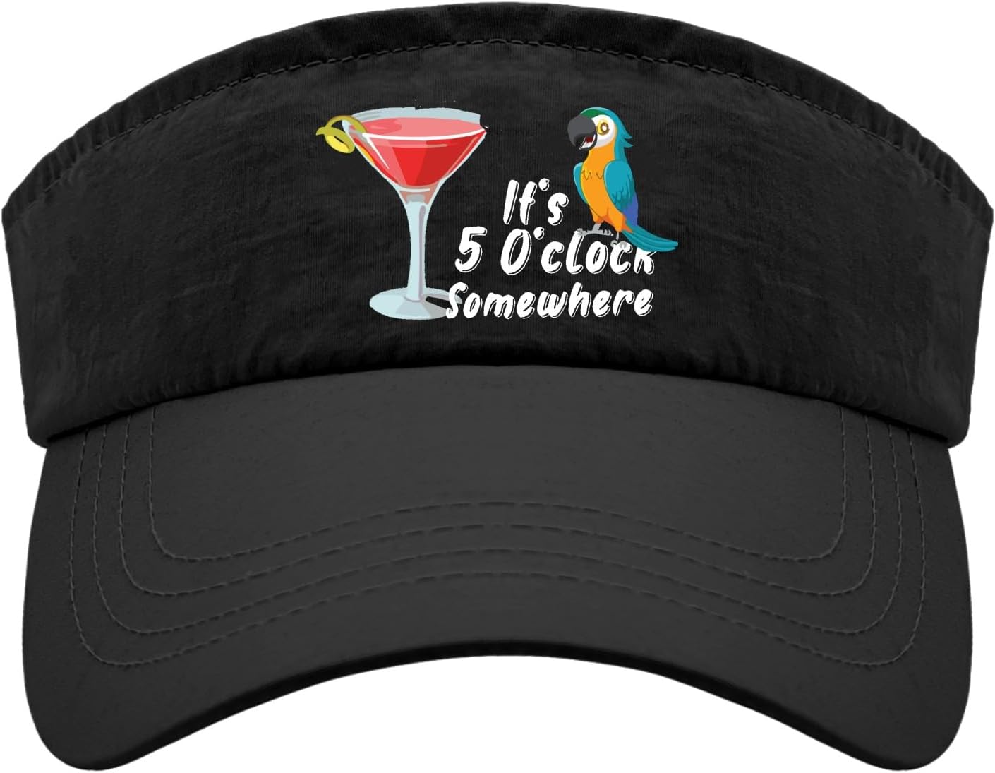 It is 5 Oclock Somewhere Caps Visor for Men Baseball Hat Uv Protection Golf Hats