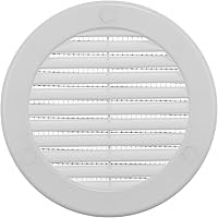 Vista 31 de Vent Systems Cubierta de ventilación blanca Soffit de 4 pulgadas (dimensiones de apertura), rejilla de ventilación redonda de plástico, pantalla
