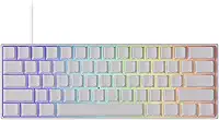 MONSGEEK Teclado para jogos FUN60 Pro Rapid Trigger 16K com taxa de digitalização SP, teclado HE com fio 60% branco brilhante (interruptor magnético brilhante)