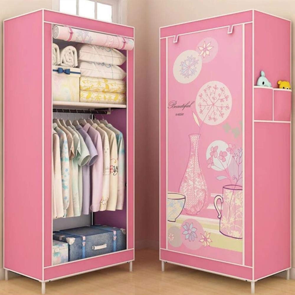 Armoire en tissu pliante et dressing de rangement nomade pour vêtements