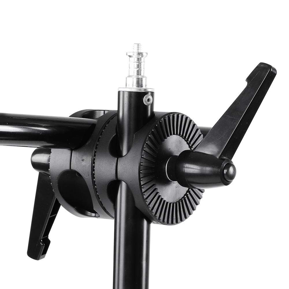 V BESTLIFE Clip del Soporte del Reflector, Soporte de Soporte de Reflector de Doble Rueda Adaptador de Soporte de luz del Rotor