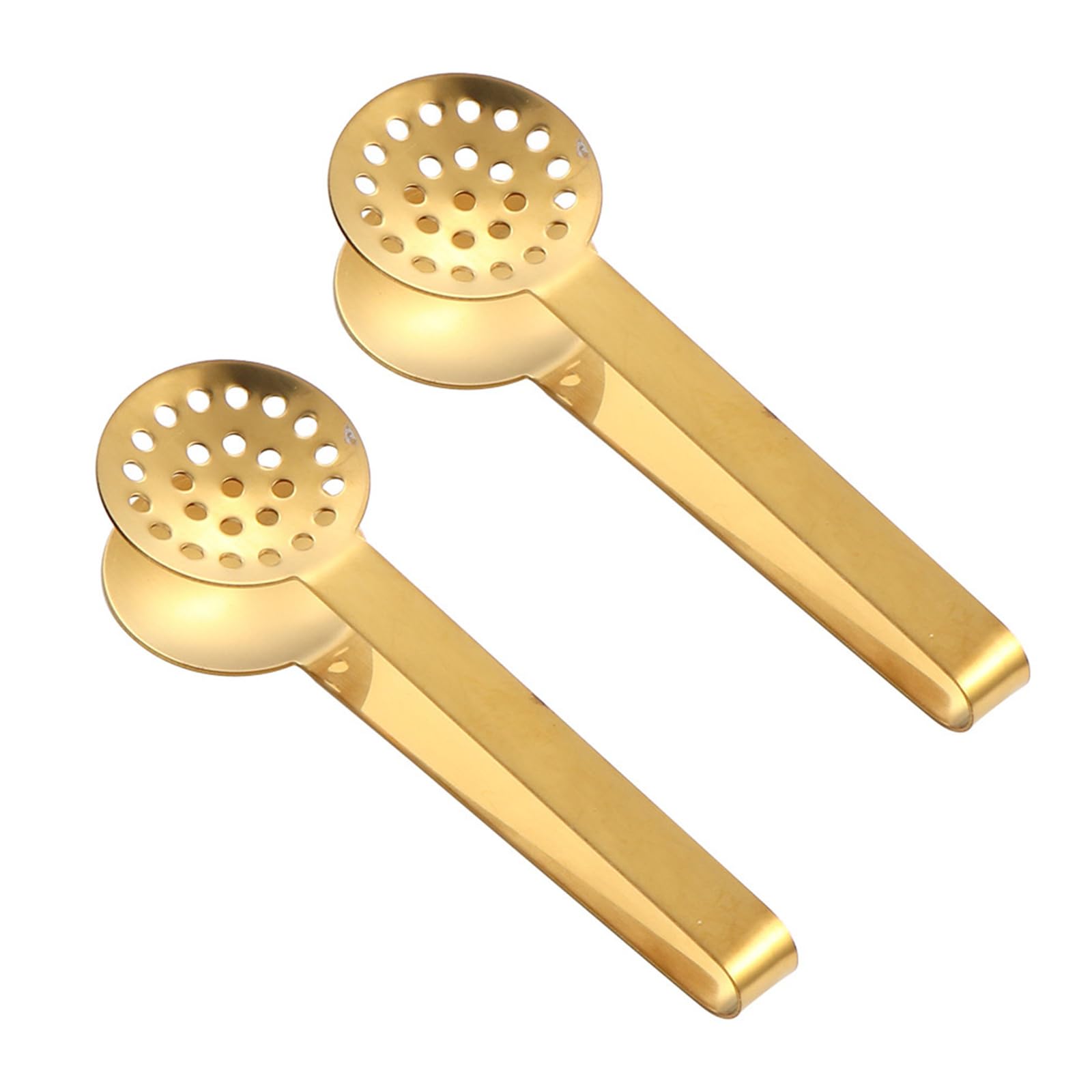 Sisyeuo 2Pcs Teabag Squeezer Clip Durability Steel Strainer Teas Pickers Tool for Brewing Teas Hot Drink and Party Accessories Steel Bag Dispenser