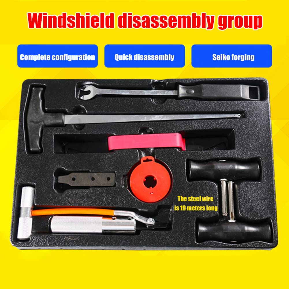 Kit Professionale Per Rimozione Parabrezza Auto - Con Manico E Filo Di Taglio, Universale - Foto 9