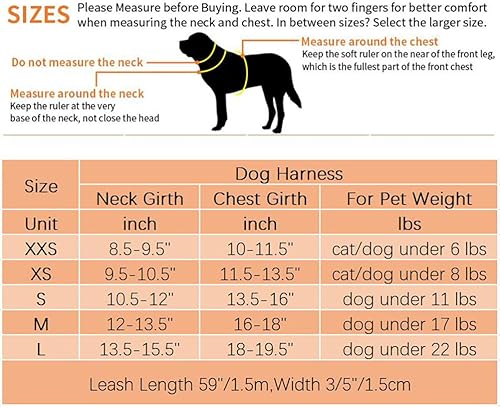 Miniatura 6 de Juego de arnés y correa reflectante para cachorro, suave, transpirable, ligero, chaleco para mascotas con cuello halter para perros XXS XS, XS, S,