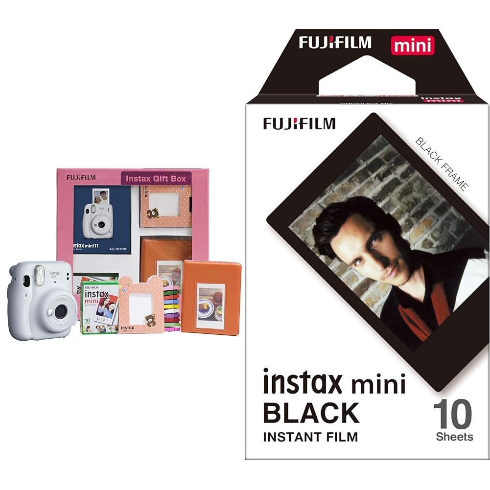Fujifilm Instax Mini 11 Instant Camera (Ice White) Gift Box with 10 Shots Fujifilm Instax Mini 11 Instant Camera (Ice White) Gift Box with 10 Shots