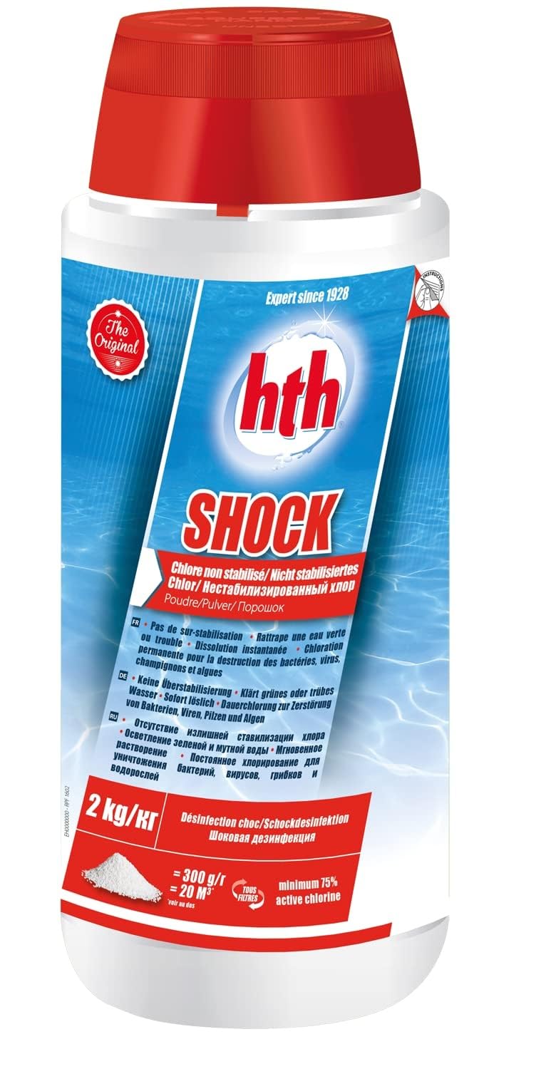 HTH Swimming Pool Chemicals Shock Chlorine Granules 2kg
