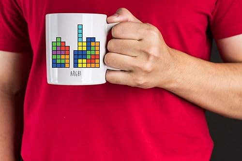 Miniatura 4 de Tetrs - Taza de cerámica blanca de 11 onzas, taza de té, tazas de jugador, taza de cumpleaños para jugadores, amantes del café, mujeres, hombres,