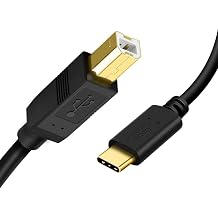 CableCreation USB B to USB C Cable 15FT/4.5M, Printer Cable to USB C, Type B to Type C Cord Compatible with Most USB-B Port Printers, MacBook Pro/Air, Yamaha Midi Controller/Keyboard, etc.