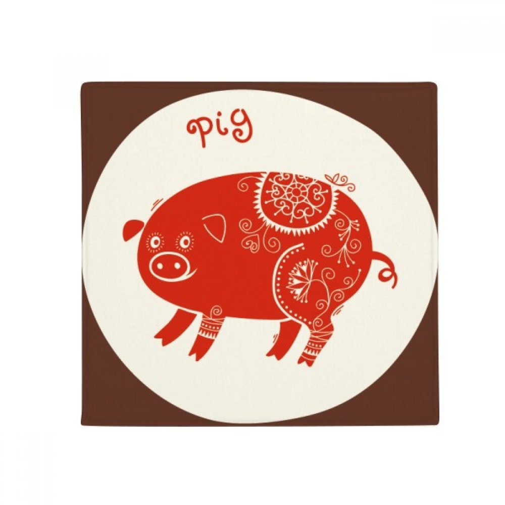 Zodiac Chinois tapis de sol rouge antidérapant pour entrée et cuisine chaleureuse