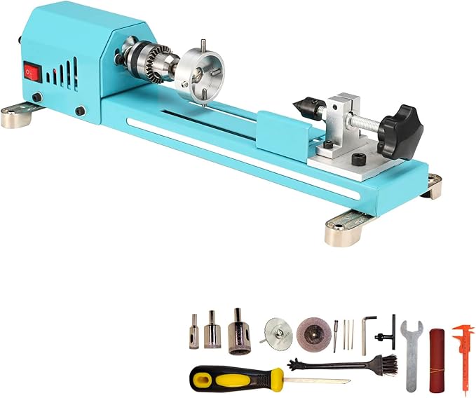 Mini Lathe Wood Lathe Machine MultiPurpose Type Lathe Milling Cutting