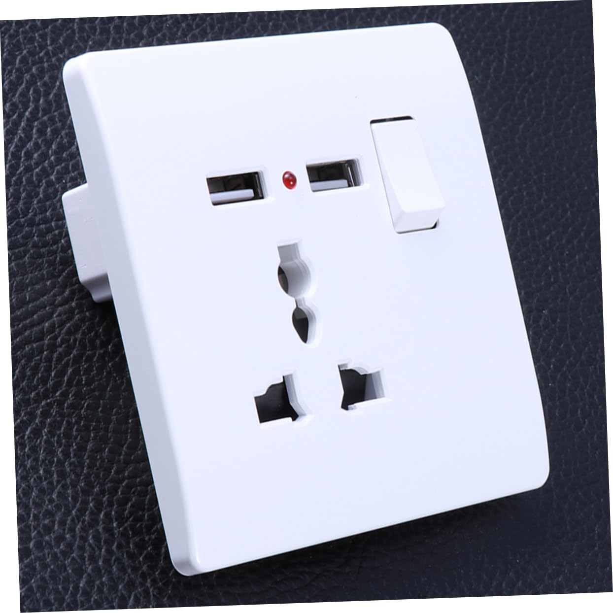 DOITOOL 3St Wandsteckdose mit Dual-USB Steckdosen-Wandplatte wandsteckdose mit usb -Steckdosen -Ladegerät für die Steckdose Wandsteckdose Frontplatte Weiß