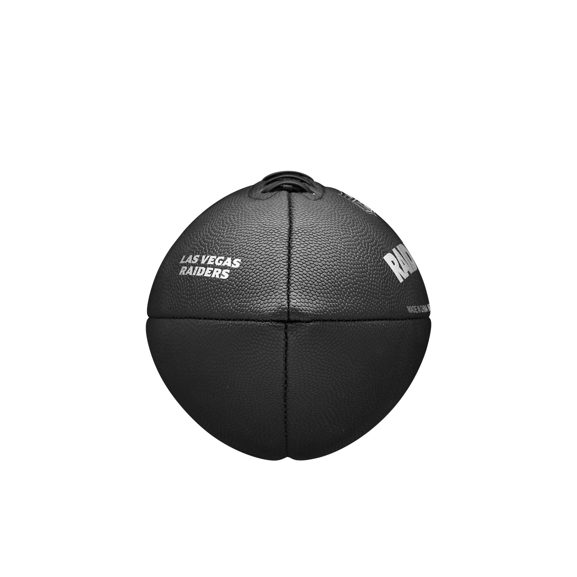 Wilson NFL Team Metallic Premiere Ballon de Football Taille Officielle Las Vegas Raiders
