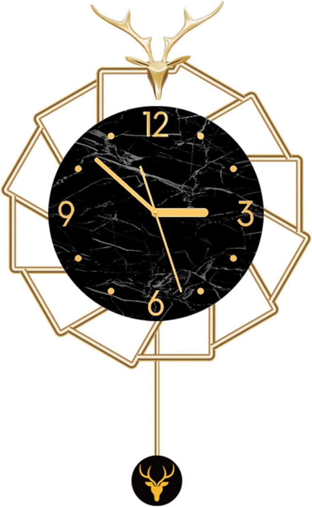 GHGcscas wall clock, Silent Wall Clock Non Ticking Decorative for Living Room Decor for Lounges Offices Kitchens(30x54cm)