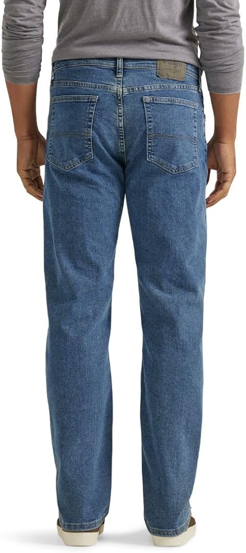 Vista 3 de Wrangler Authentics Comfort Flex Waist - Jeans de ajuste estándar para hombre