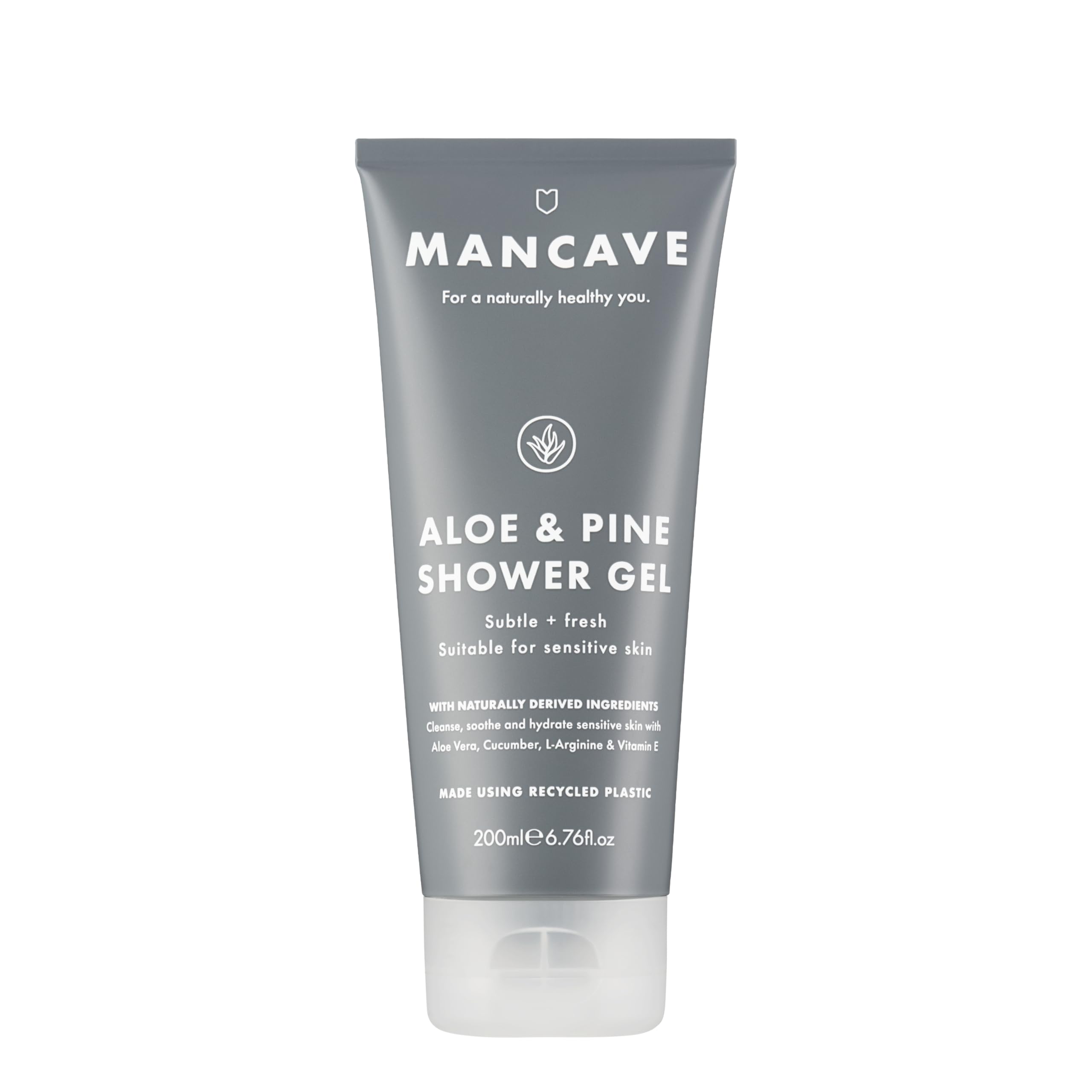 ManCave Aloe & Pine Shower Gel 200ml for Men, Refreshing Body Wash
