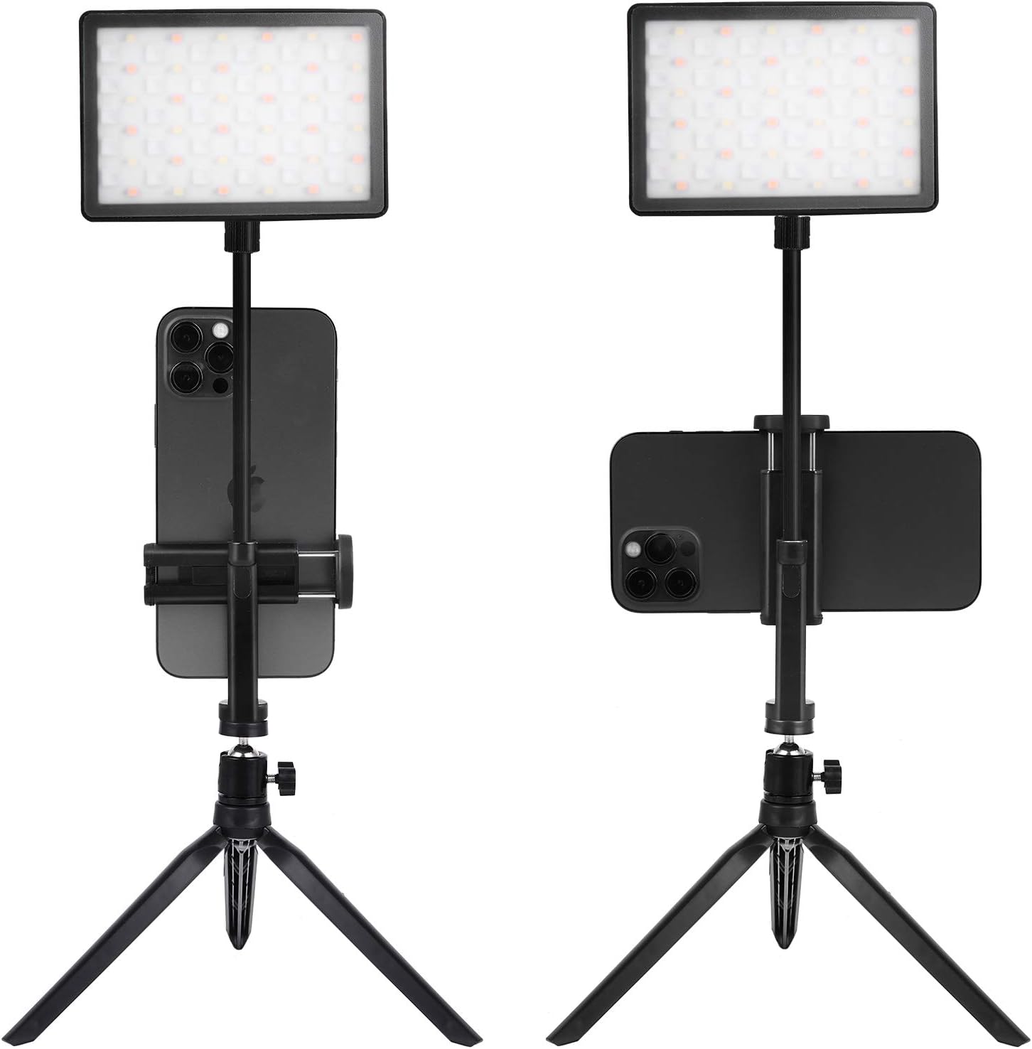 Cell Phone Tripod Mount Holder Head, Andoer Standard Screw Adapter Rotatable Cell Phone Bracket, Rotated Clamp Holder Clip Adapter Compatible for Most Cellphones : Cell Phones & Accessories