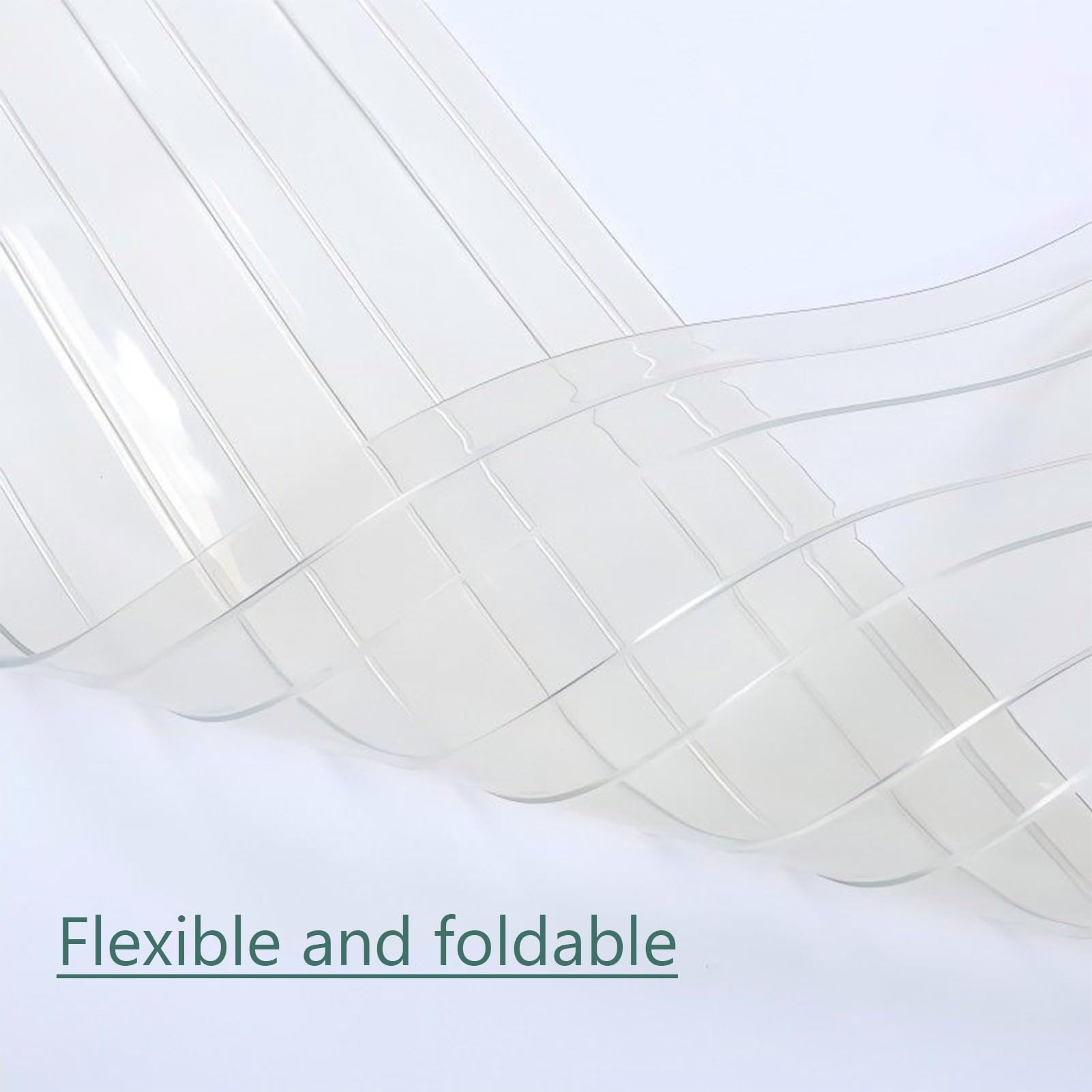 Rideaux Lanières Bande de Lamelle PVC Souple Plusieurs Tailles Air Curtain Salles de Réunion Centres Commerciaux(44.1" W x 90.6" L/112x230cm)