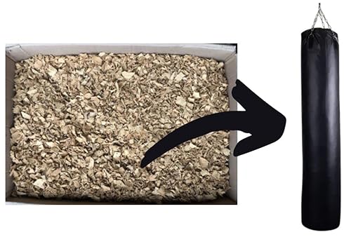 Remplissage de Sacs de Frappe, Rembourrage pour Sac de Boxe qualité supérieure, Carton de Remplissage - Restes de Cuir - 20 Kg Cover