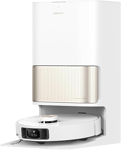 dreame L40 Ultra Saugroboter mit Wischfunktion und Hebarem Wischmopp, ausziehbarer und anhebbarer Seitenbürste, 11.000 Pa Saugkraft, 65°C Selbstreinigung Mopp und Waschbrett