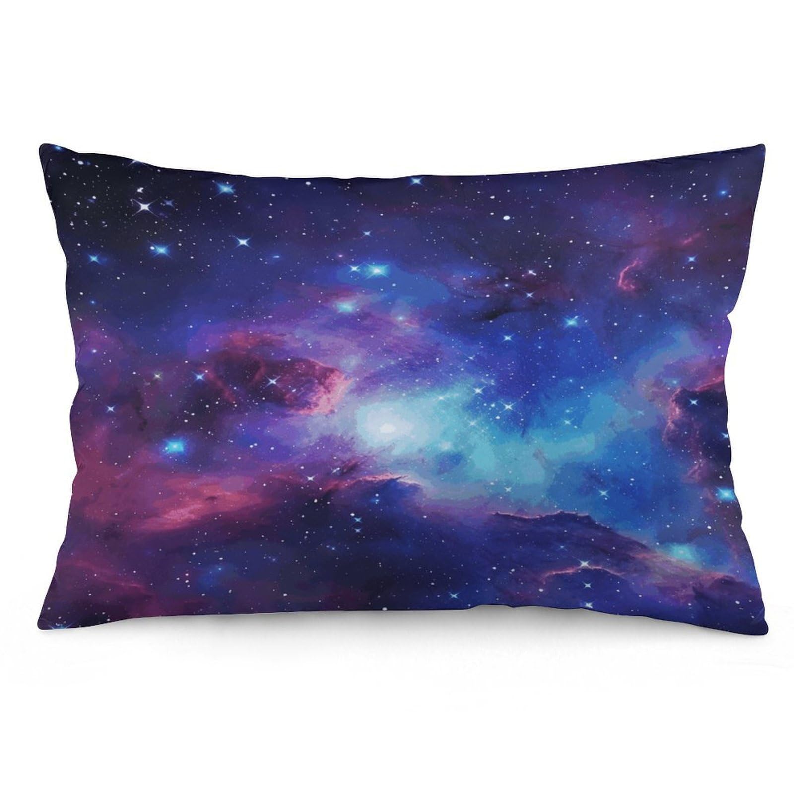 Galaxy Throw Pillow Cover Soft Lumbar Pillow Covers with Zipper Breathable Rectangular Cushion Case Polyester Pillow Case Decorative Body Pillow Cover for Couch Bed