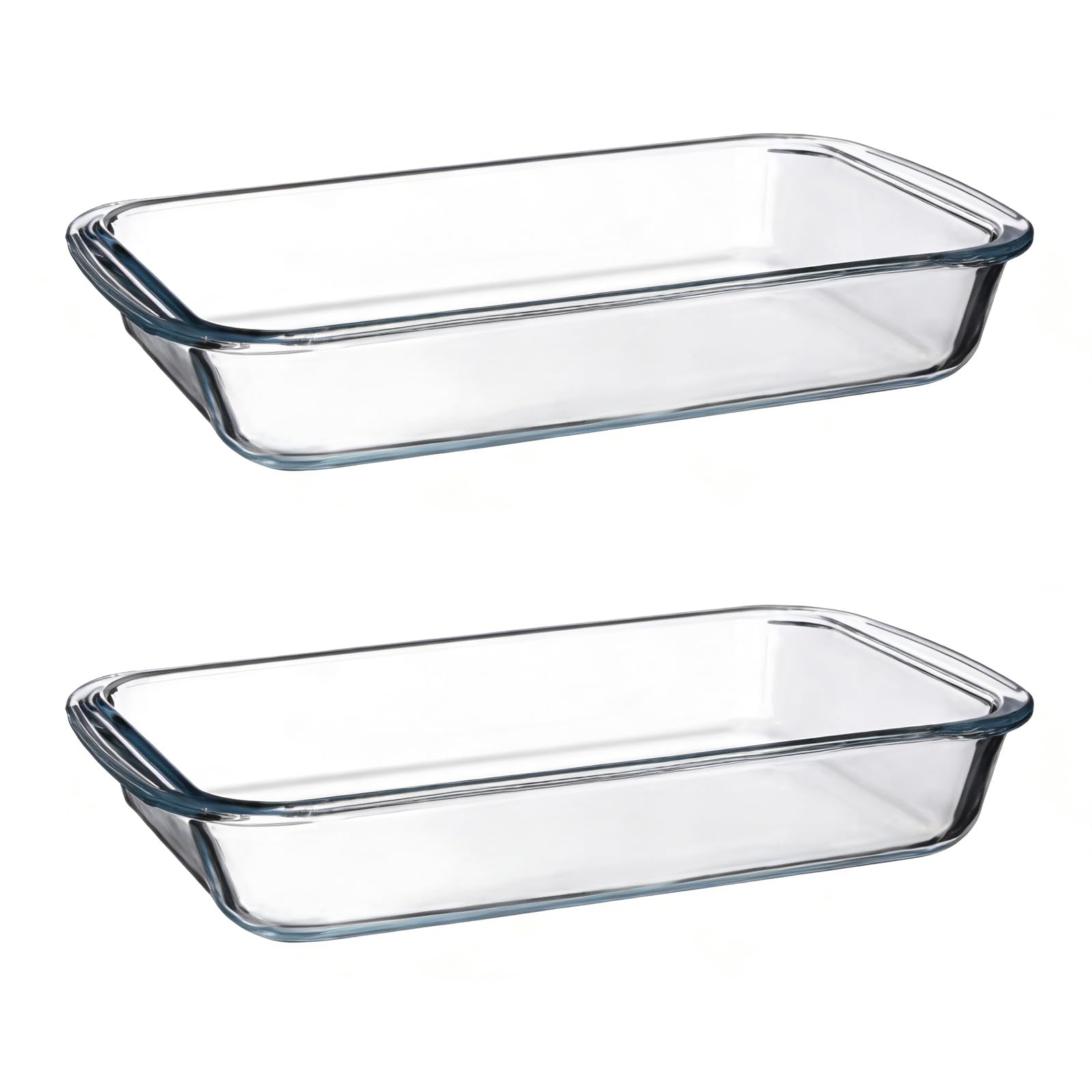 Bandeja de vidrio resistente a altas temperaturas para horno microondas y cocinas, cocina segura con diseños transparentes