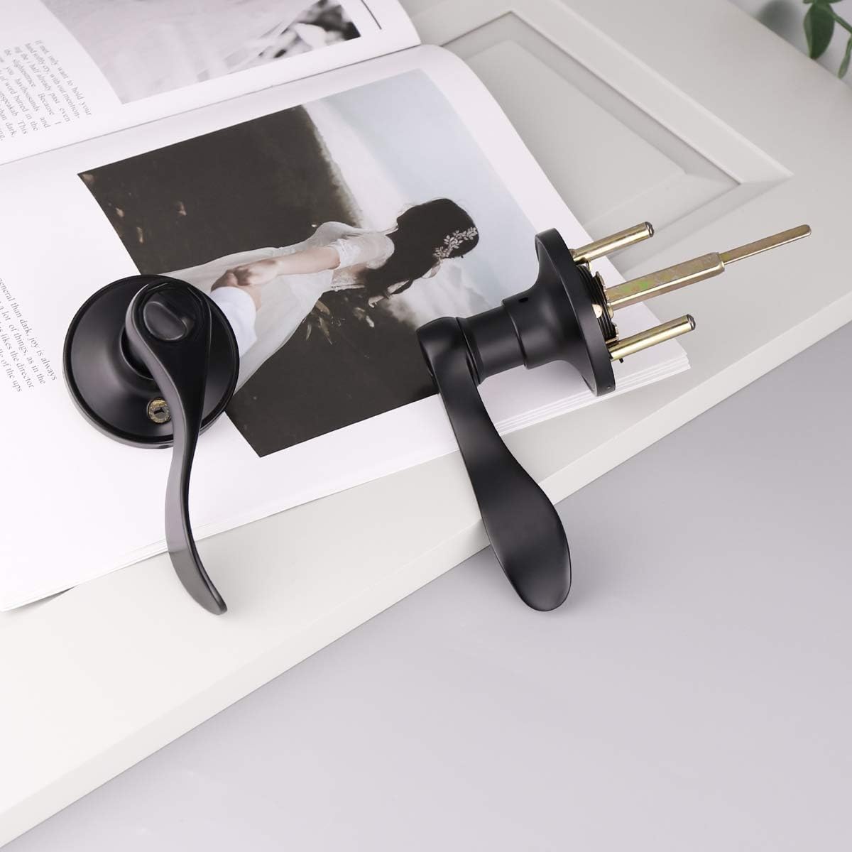 Frее Shірріng Ovеr $50 Wave Handles Levers Privacy Door Locksets, Black Finished, Bed Bath Door Handles with Lock, Thumb-Turn Locking Inside 15Pack Flаѕh Dеаlѕ - 40% оƒƒ Wave Handles Levers Privacy Door Locksets, Black Finished, Bed Bath Door Handles with Lock, Thumb-Turn Locking Inside 15Pack