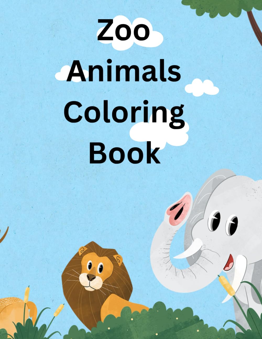 Zoo Animals Coloring Book: A fun, inspiring coloring book for kids ages 4 and up