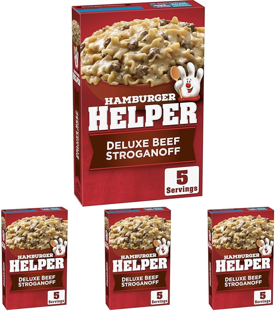 Hamburger Helper Deluxe Beef Stroganoff, 5.5 Oz (Pack of 4)