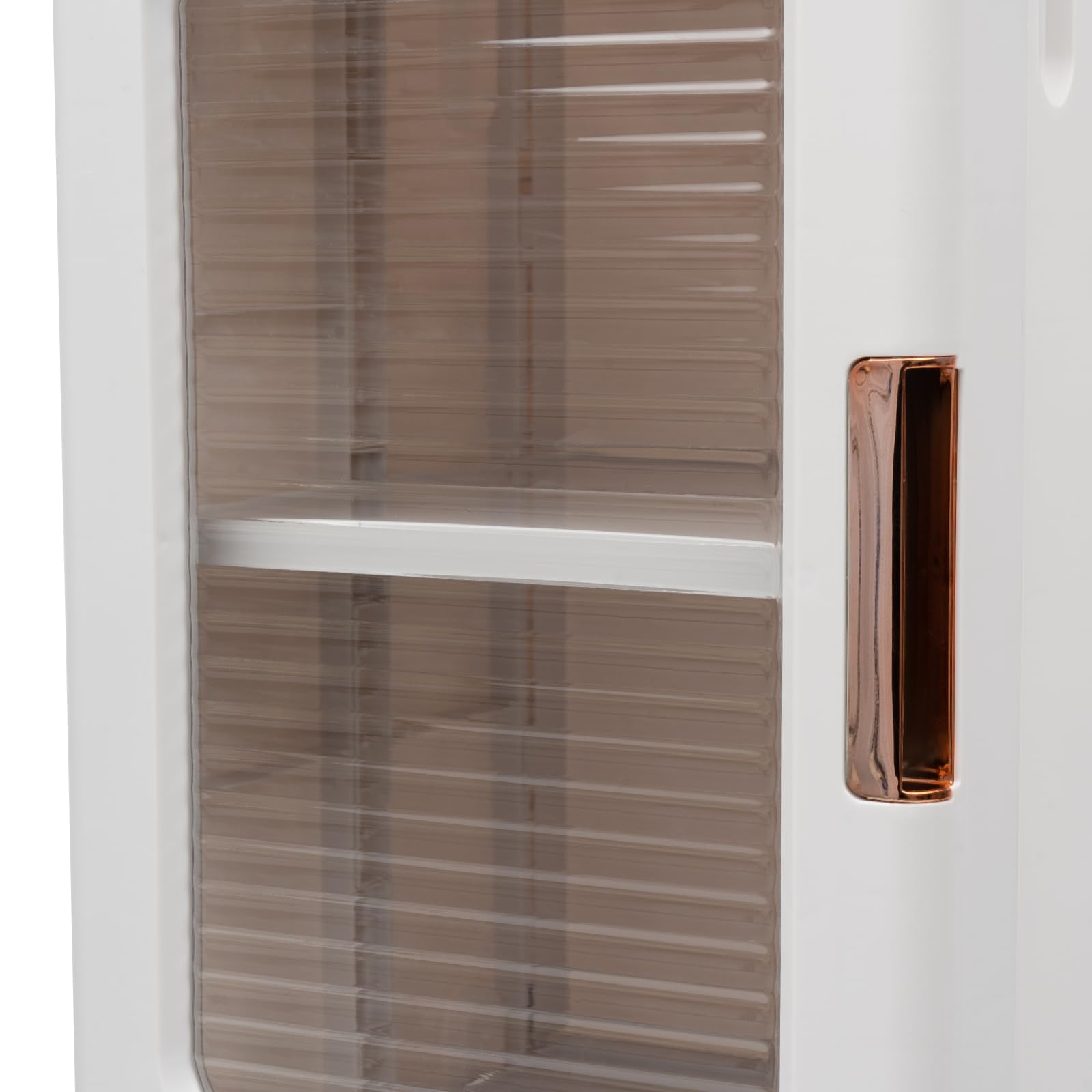 Armoire de rangement multifonction avec 4 roulettes pivotantes à 360° pour livres, fournitures de bureau, collations, articles ménagers, blanc (24,5 x 28,5 x 126 cm)