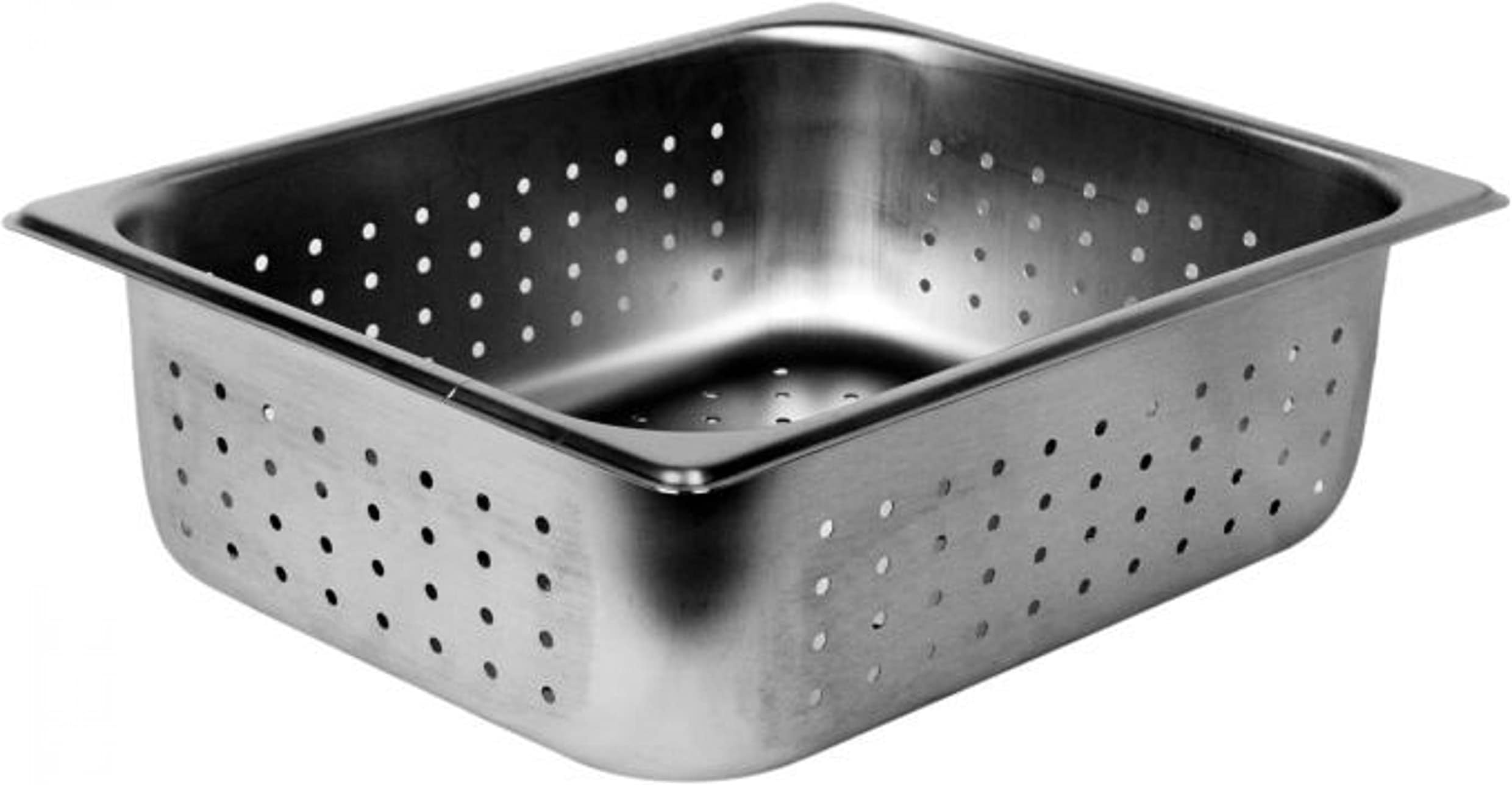 TrueCraftware-Half Size 4" Deep Perforated Stainless Steel Anti-Jamming Steam Pan 24 Gauge- Chafing Food Pan Anti-Jam Steam Table Hotel Pans for Restaurant Family Events Personal Catering Use