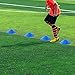 Ohuhu Agility Ladder Speed Training Set: 12 Rung 20ft Soccer Training Equipment with 12 Cones, 4 Steel Stakes, Instruction Manual & Carrying Bag for Soccer Football Exercise Sports Footwork Training