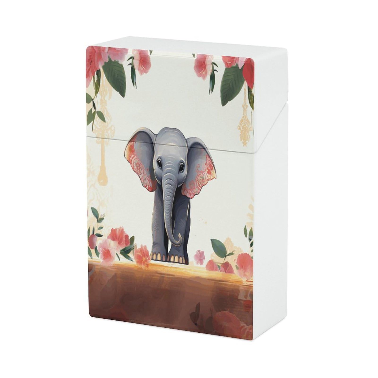 Amazon.com: Portable Plastic Cigarette Case, Lucky Elephant Print Pockets Cigarette  Case Sleek Cigarette Holder for Men and Women : Health & Household