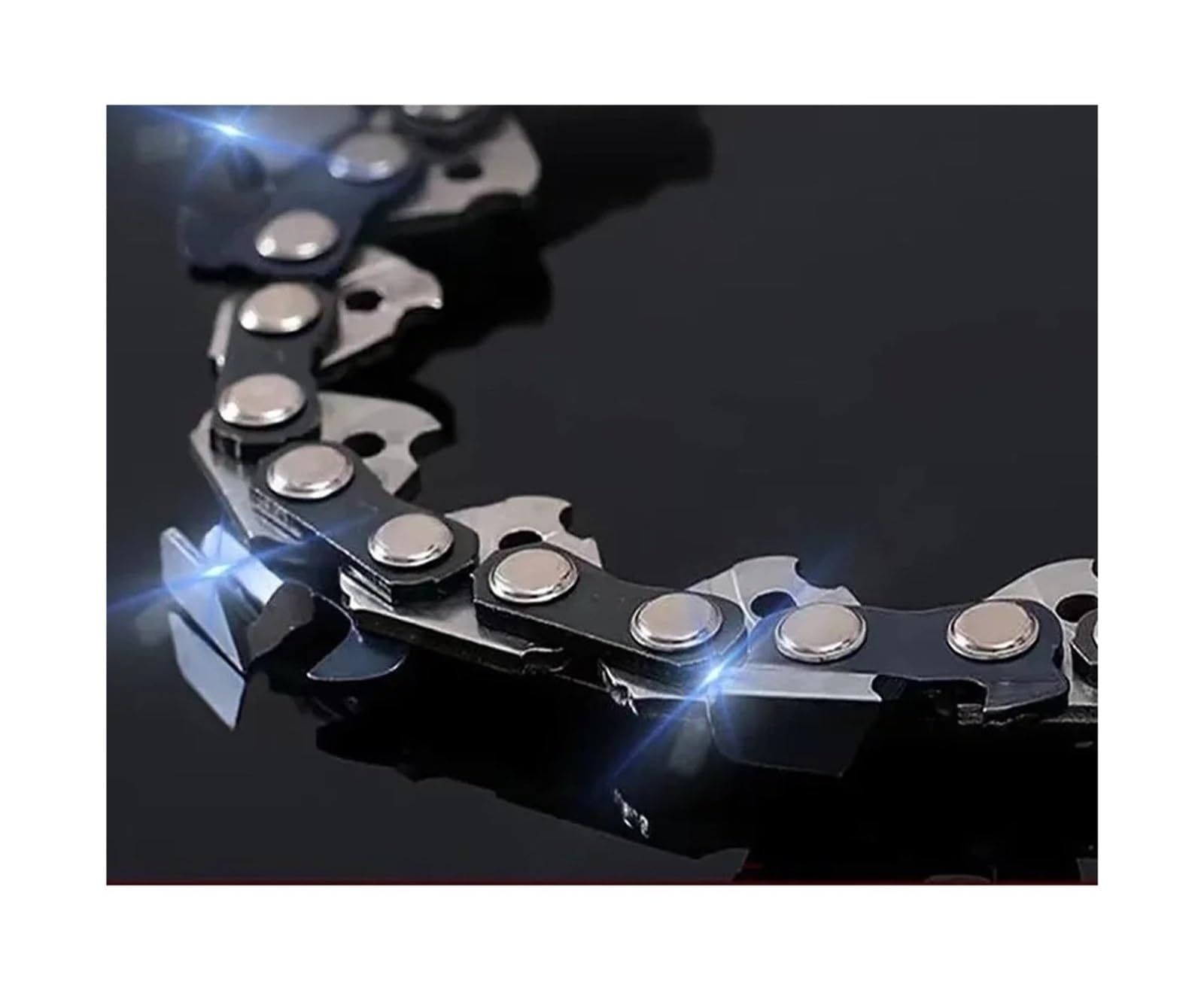 Hoja de sierra de cadena de 16 pulgadas, barra guía de cadena de 3/8" LP, 0,050", sierra eléctrica, eslabón de transmisión de 55, sierra de carga for cortar madera(3pcs 16-inch Chain)