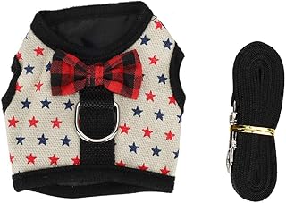 Cikonielf Rabbit Harness, Small Animal Harness, Hamster Harness, Small Animal, Outdoor Walking Harness, Small Pet Harness and Lead for Rabbits, Hamsters, Guinea Pigs, blue, S, Unique product image