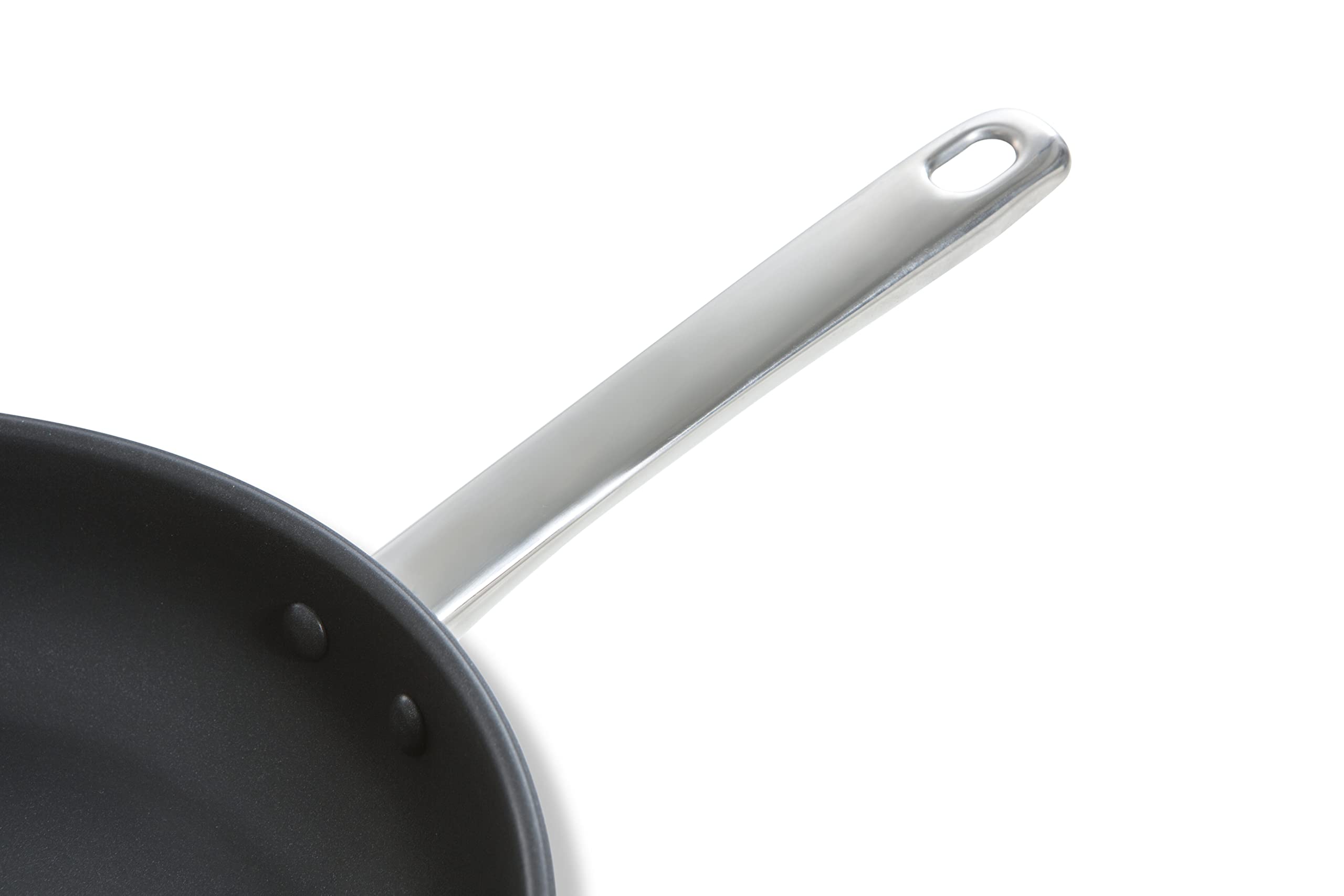 BK Cookware Allround Satinierte Edelstahl Bratpfanne 28cm mit keramischer Antihaftbeschichtung, induktionsgeeignet, elegantes Hochglanzdesign, PFAS-frei, spülmaschinenfest