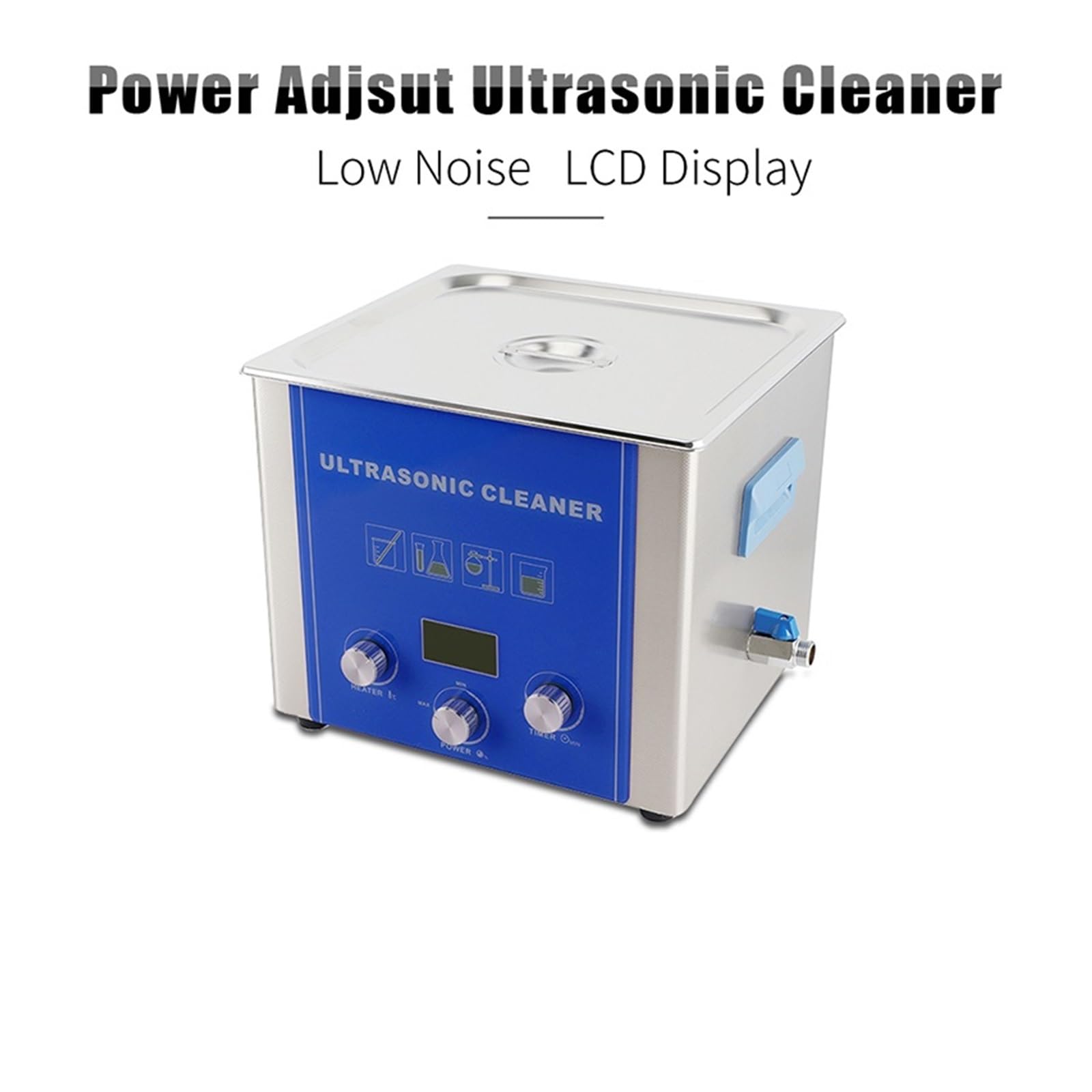 Myjka Ultradźwiękowa, 10L Laboratorium Medyczne Myjka Ultradźwiękowa Degas Bath DPF Części Metalowe Formy Szkło Olej Odtłuszczacz Do Rdzy Ultrason Maszyna Do Czyszczenia