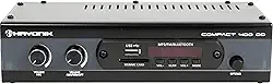 HAYONIK, Amplificador 4 canais, Entrada Óptica, 40W RMS, Bluetooth, USB, Rádio FM, Entrada para Microfone, Equalizador - Compact 400 OD