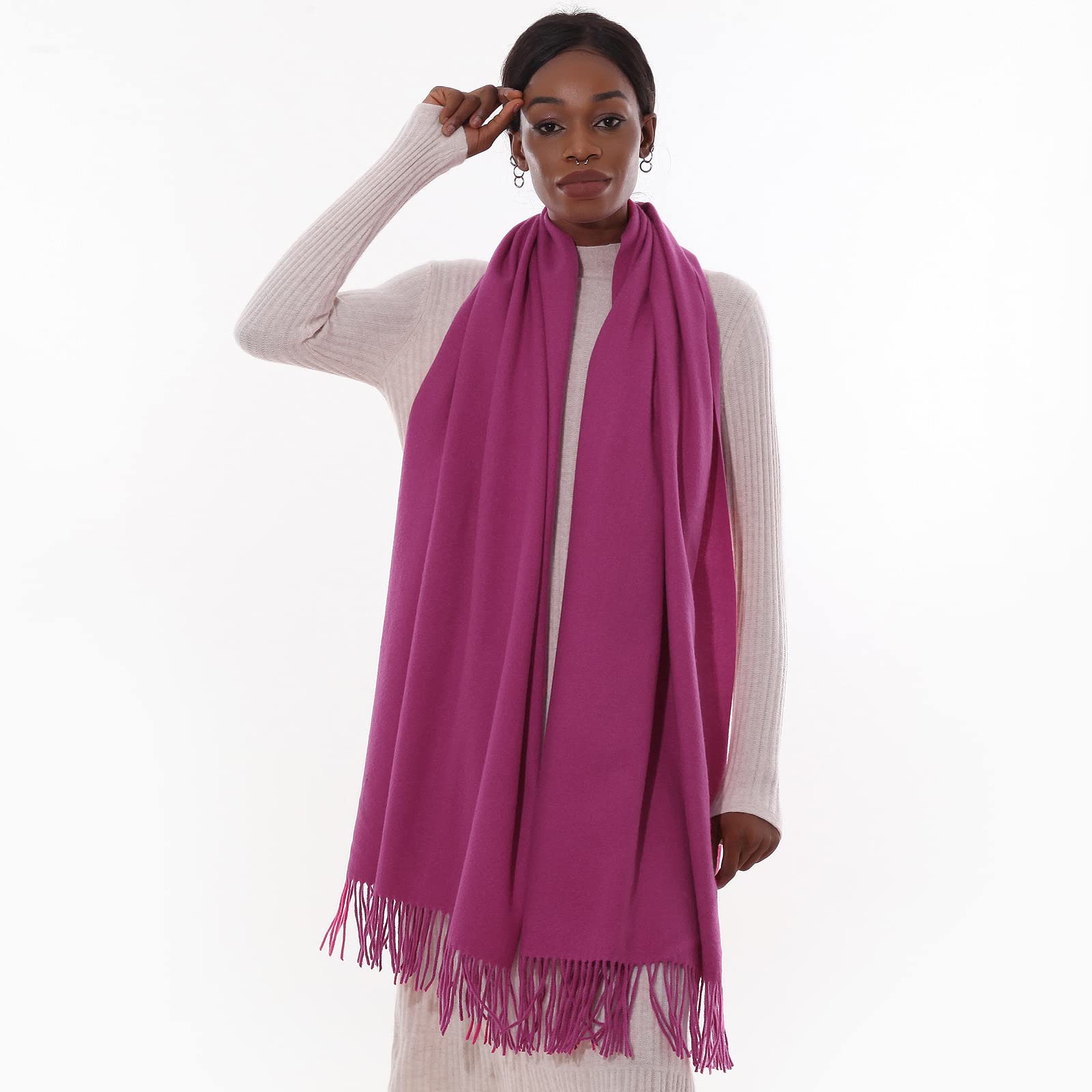 Sciarpa Pashmina Donna Invernale Scialle Sciarpe Elegante Cerimonia Grande Stole Foulard Scialle da Abito Sera